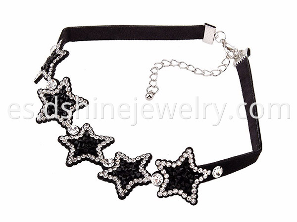 Crystal Star Velvet Choker